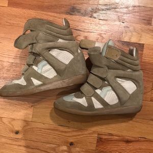ISABEL MARANT sz 39 sneaker wedges
